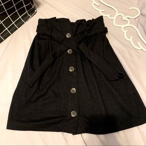 🚨ALL MUST GO!🚨Black Skirt with Belt and Buttons